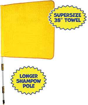 Superside 38 inch towel & Longer Collapsible Pole